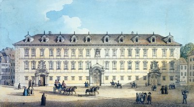 Palazzo Wallenstein, c.1830 da Gustav Friedrich Amalius Taubert